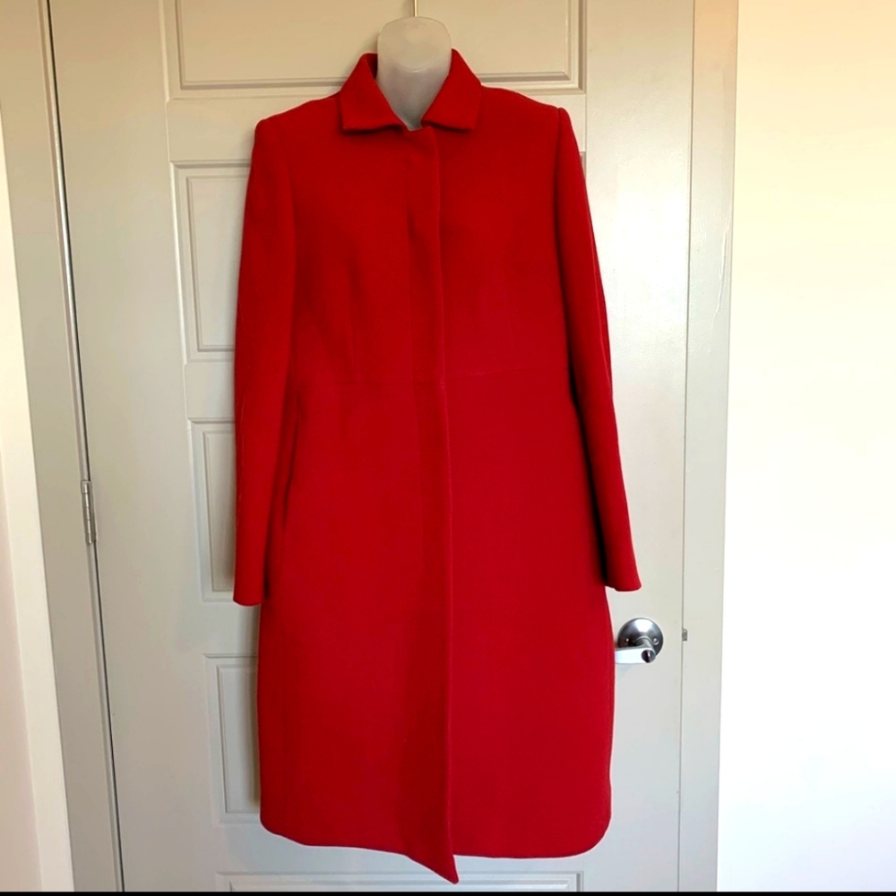 LONG J CREW WOOL COAT
